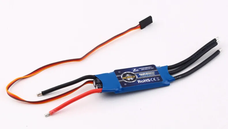 ZTW Beatle Series 2-6s 20A 30A 40A 50A 60A 80A контроллер скорости ESC с Programe картой для радиоуправляемого дрона RC вертолета