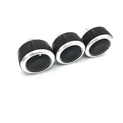 3pcs/set Aluminum Alloy air conditioning knobs switch knobs heater climate control buttons For Mazda 6 2006 to 2015 ac knob