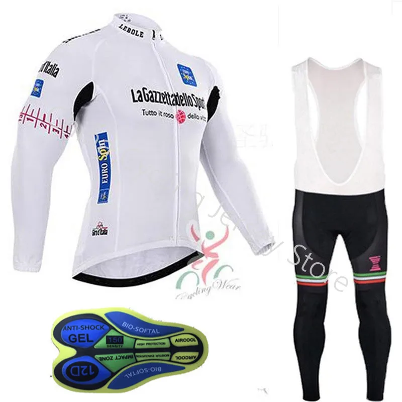 جديد جولة دي إيطاليا الرجال الدراجات جيرسي الربيع الخريف طويلة الأكمام سباق الدراجة الملابس تنفس سريعة الجافة دراجة الرياضية A9