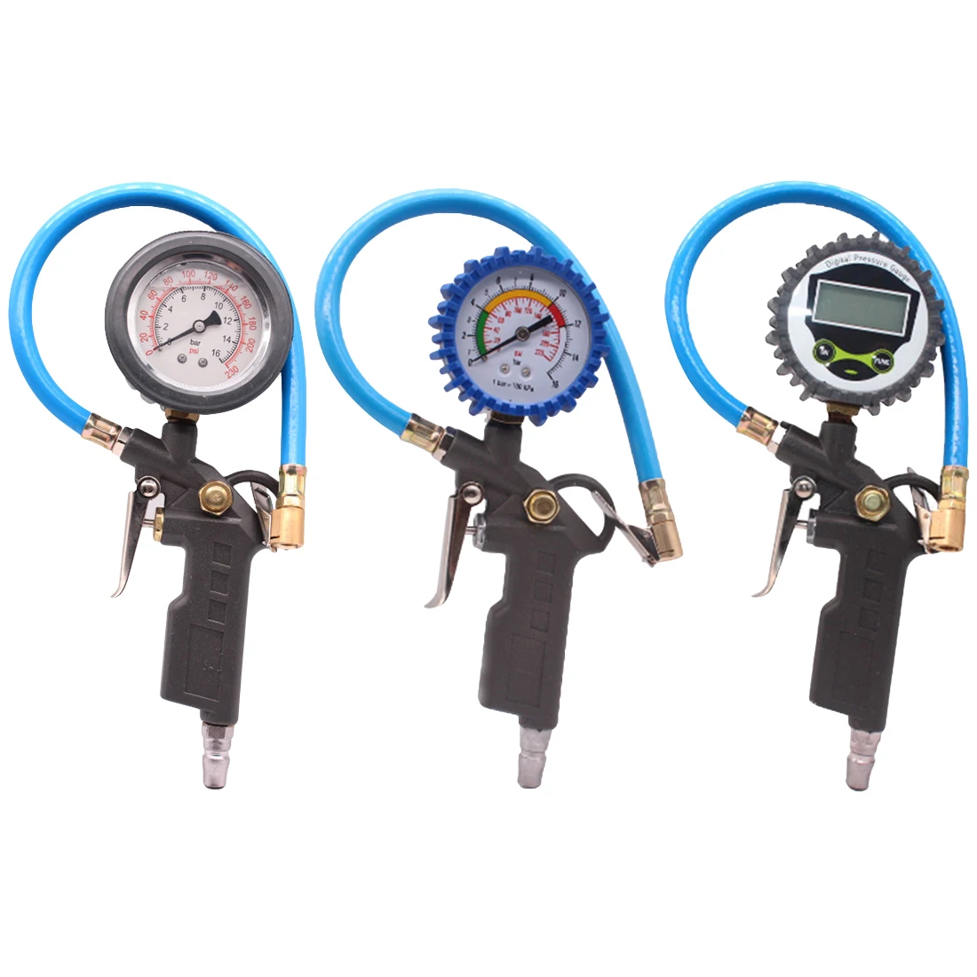 

0-220PSI 0-16bar Digital Tyre Pressure Gauge Tyre Tire Air Pressure Inflator Gauge Meter Tester Manometer