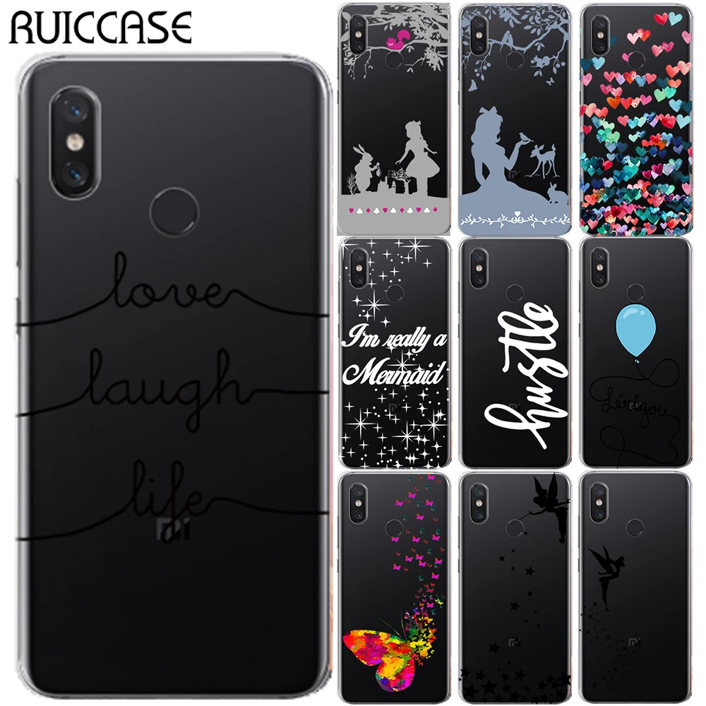 

Love Laugh Life Tinker Bell Soft TPU Case Cover For Coque Xiaomi Mi A1 A2 Mi 8 Lite Redmi Note 5 4 4X 4A 5A 6A 5 Plus 6 Pro