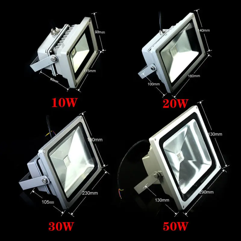 

2015 Newest 10/20/30/50W AC85-265V IP65 Out door lighting led flood light