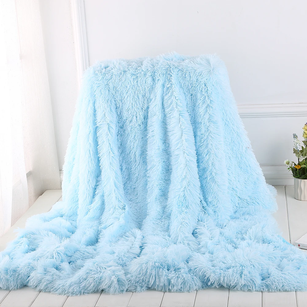 130x160 см однотонное лохматое одеяло супер мягкое плюшевое реверсивное детское одеяло s теплое моющееся кровать диван из микрофибры для взрослых одеяло