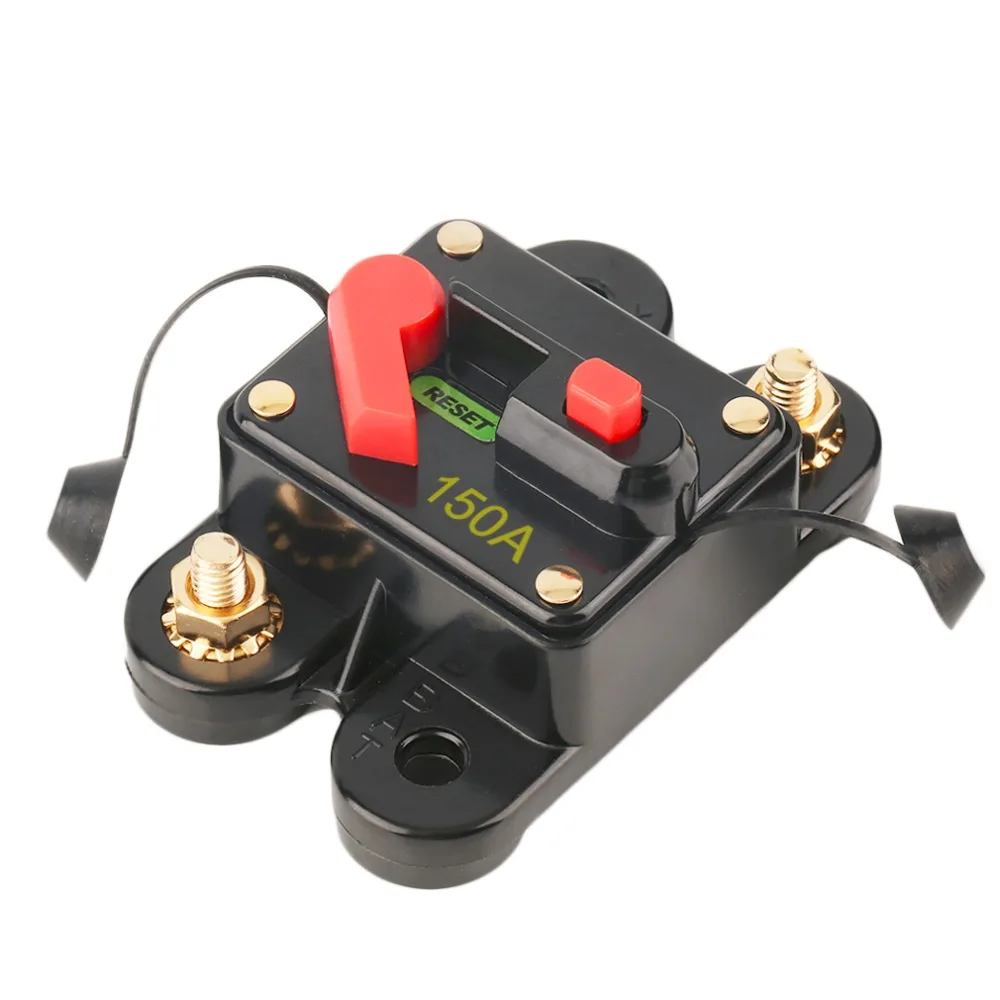 50A 60A 80A 100A 125A 150A 200A opzionale Car Audio Inline Circuit Breaker Fusibile per 12V di Protezione SKCB 01 100A caldo vendita-in Fusibili da Automobili e motocicli su
