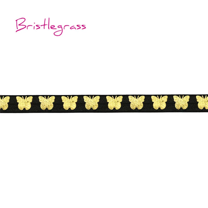 BRISTLEGRASS 100 ярдов в рулоне 5/8 &quot15 мм Бабочка фольга печать Сложите на резинки FOE