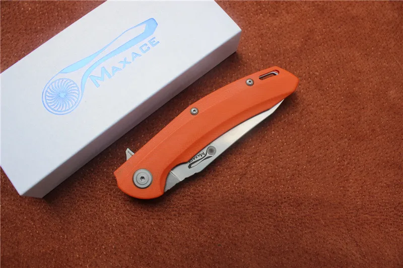 Складной нож Maxace Wind Flipper, лезвие: S35VN, Ручка: G10, тактические карманные ножи для выживания на открытом воздухе, инструменты для повседневного использования