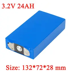 3,2 V 24Ah Аккумулятор LiFePO4 фосфат большой емкости 24000 mAh мотоцикл электрический автомобиль аккумуляторные батареи для двигателя модификации