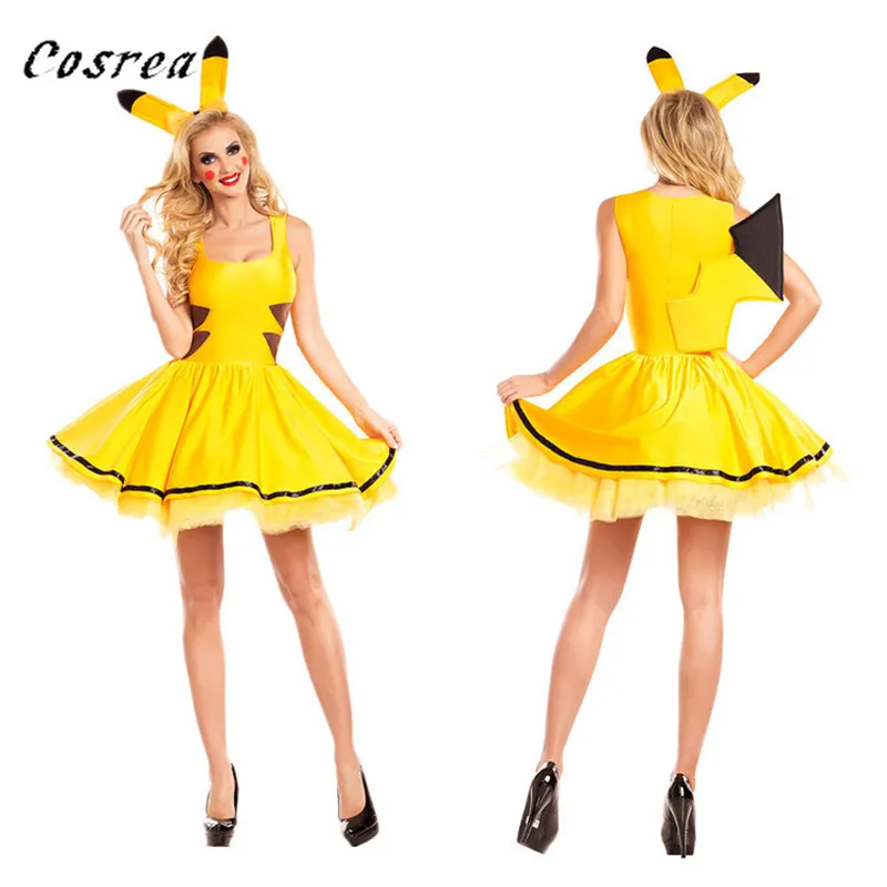 

Anime Pokemon Onesie Pocket Monster Women Pikachu Dresses Shoes One Piece Pajamas Flannel Sleepwear Jumpsuit Cosplay Costumes
