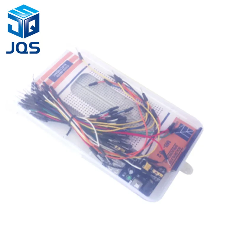 

3.3V/5V MB102 Breadboard power module+MB-102 830 points Solderless Prototype Bread board kit +65 Flexible jumper wires
