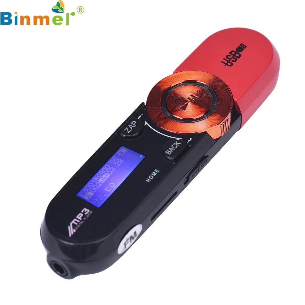 Binmer A18 USB lcd экран 16Гб поддержка флэш TF плеер MP3 музыка fm-радио