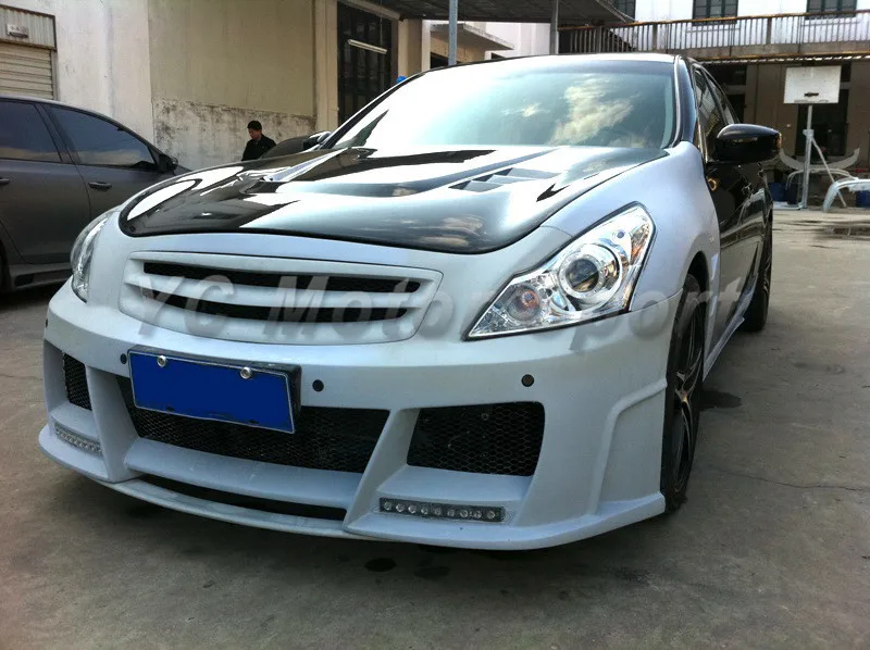 2010-2013 Infiniti G25 G37 4D Sedan Elite Style Front Bumper FRP (11)