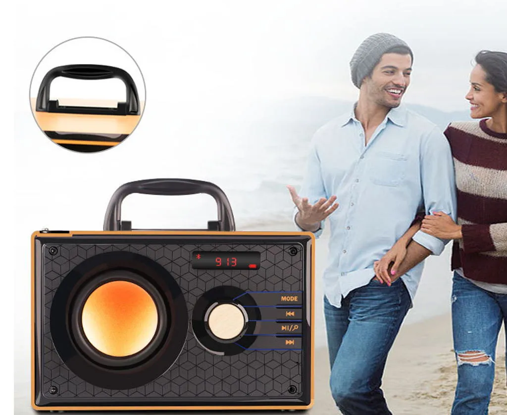 

Speaker Stereo Wireless Bluetooth Portable Subwoofer Bass Outdoor Loudspeaker 2019 Newest Hot Sale New Fashion Drop Shipping