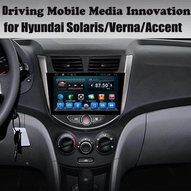 Clearance YAZH 9.0 inch IPS Central Multimedia For Hyundai Verna Accent Solaris Android 8.1 Octa Core 2 din car player WIFI GPS Navigation 5