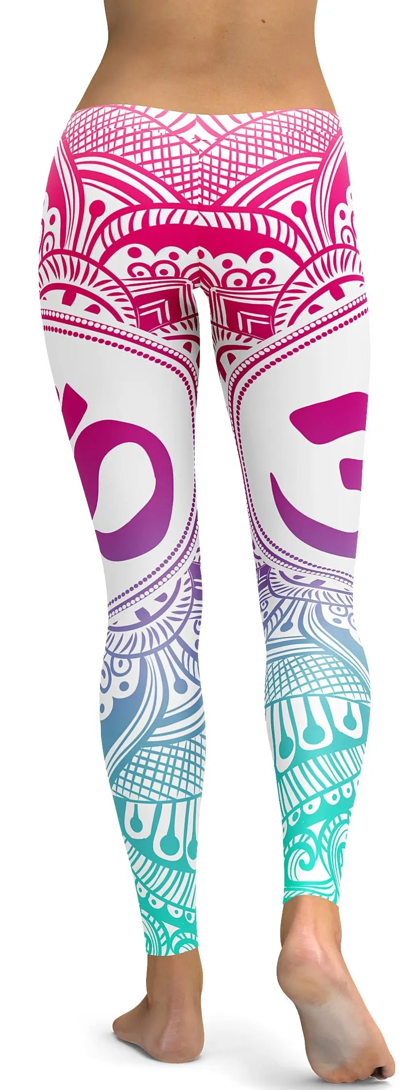 pink blue OM Shanti mandala legging (3)