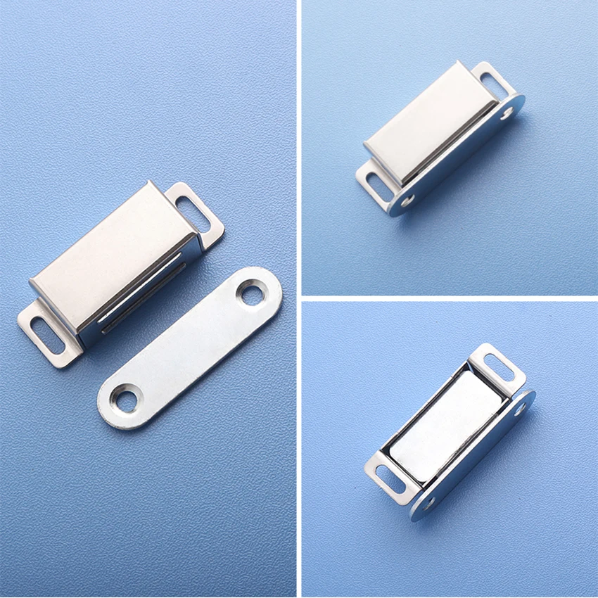 Stainless Steel Magnetic Door Catch, Heavy Duty Magnet Latch Cabinet Catches for Cabinets Shutter Closet Furniture Door