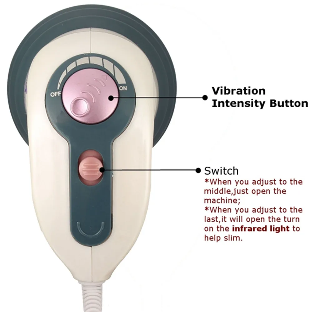 Электрическая вибрационная инфракрасная машина для потери веса всего тела, Антицеллюлитный разминающий валик для похудения, лифтинг для лица