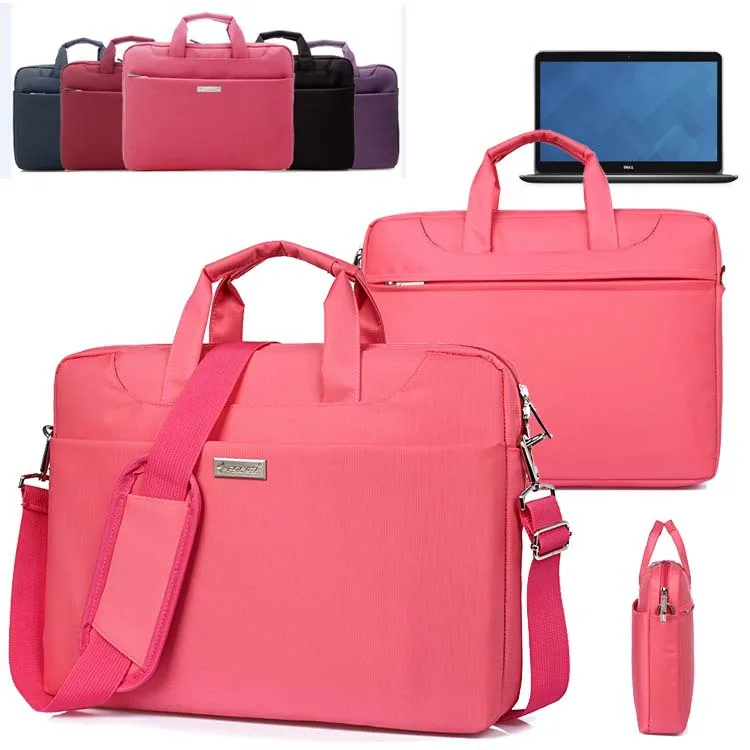 Fashion Nylon Office Ladies Travel Carry Case Laptop Shoulder Bag Briefcase for Dell XPS 13 / 15