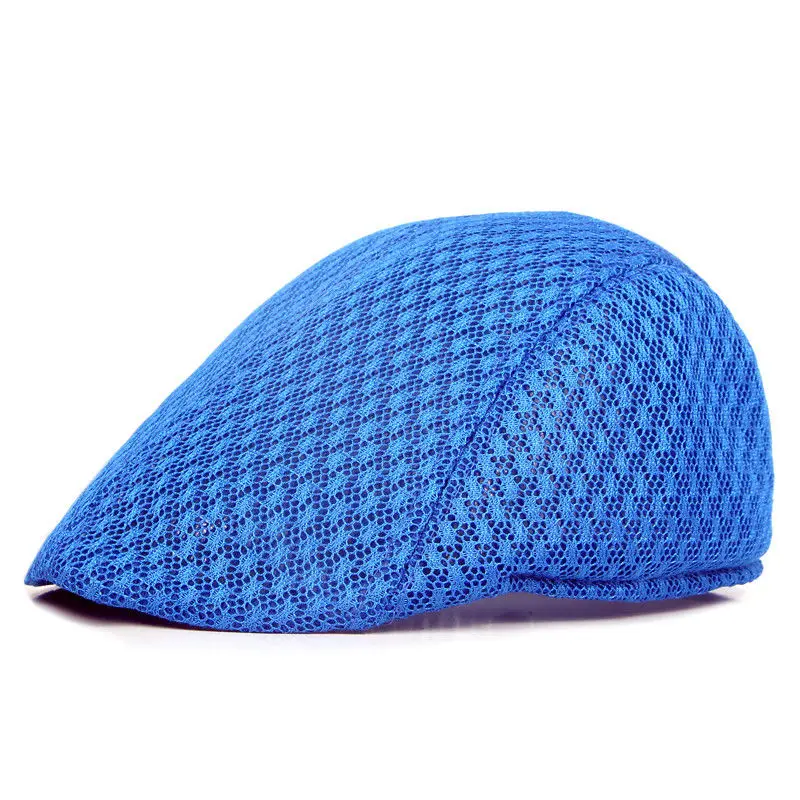 New Mesh Mens Gatsby Hat Cabbie Flat Cap Newsboy Golf Beret Irish Hats