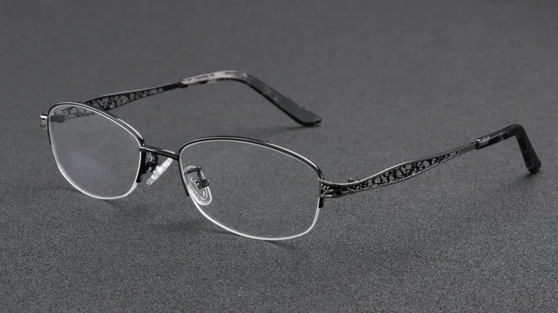 Брендовые Модные женские пресбиопии прогрессивные многофокальные очки, солнцезащитные очки, фотохромные очки для чтения - Цвет оправы: Черный