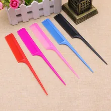 Coloful salón profesional peine de plástico de peluquería de corte con colas de sharp