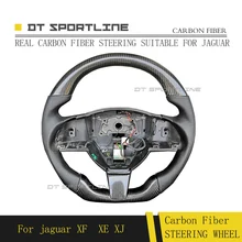 Углеродное волокно/кожаный материал автомобильный Стайлинг Универсальный руль Замена подходит для juguar F-TYPE XE XJ XJL XF F-PACE