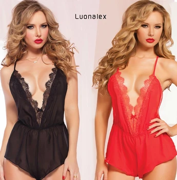 

Hot Fashion Women Lace Sexy Nightdress Nightwear Underwear Babydoll Sleepwear Nighty Lady Chemise Lingerie Baby Doll Night Wear