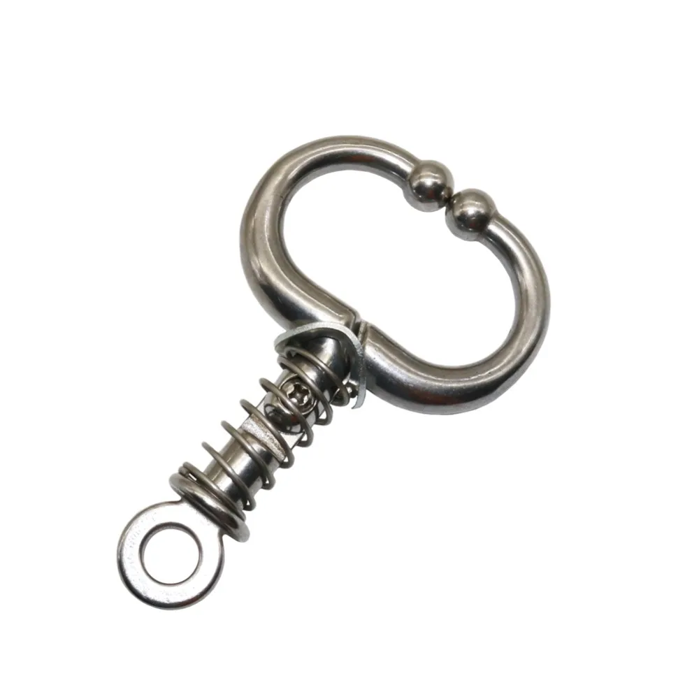 

1 Pcs Farm Animals Stainless steel Automatic Spring Nose Pliers Cattle Baoding Ware Binding Tool Nose Clamp Traction Cattle Ring