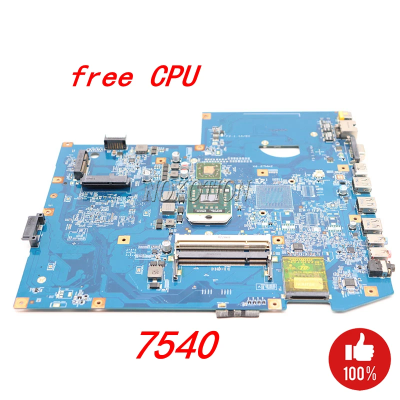 Материнская плата NOKOTION MBPJD01001 MBP. Jd1.001 для Acer aspire 7540 материнская ноутбука 48.4FP02.011