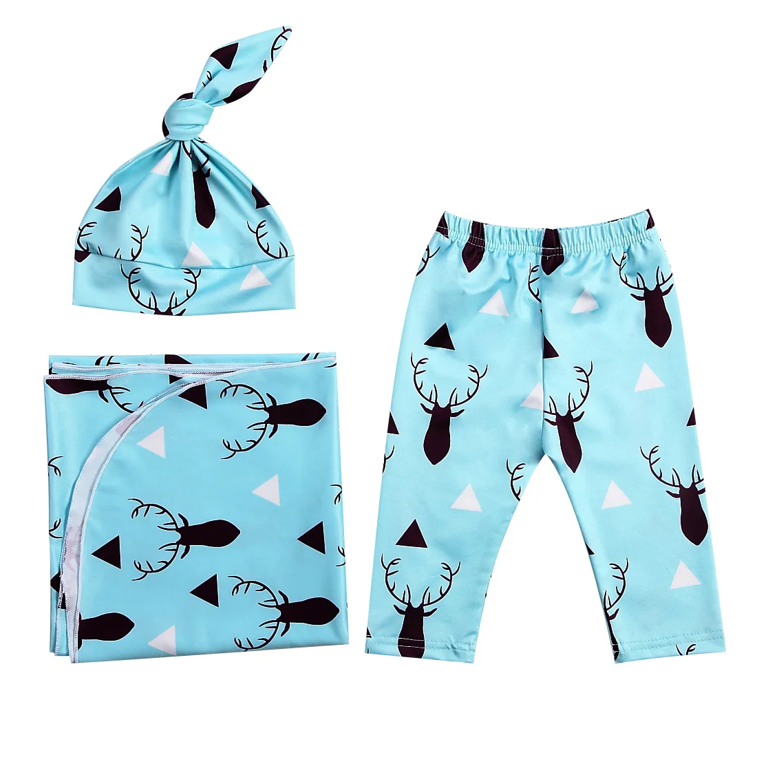 Buy 3PCS Cotton Sleeping Wrap Blanket+Pants+Hat