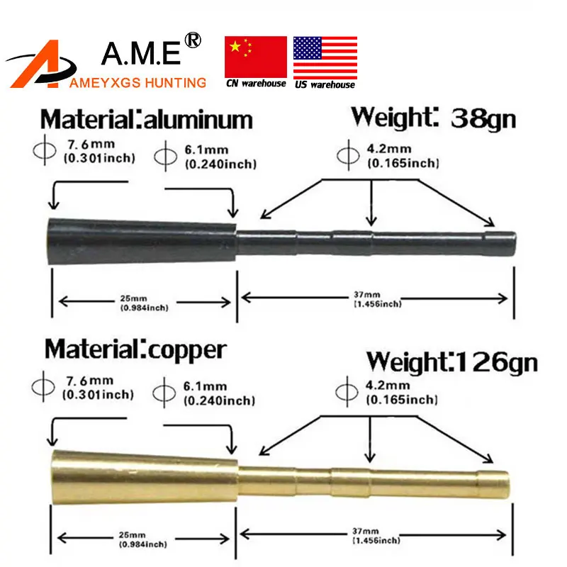 

12pcs Archery 4.2mm Arrow Insert Arrow Shaft And Arrowhead Connect Seat For Hunting Shooting Accessories
