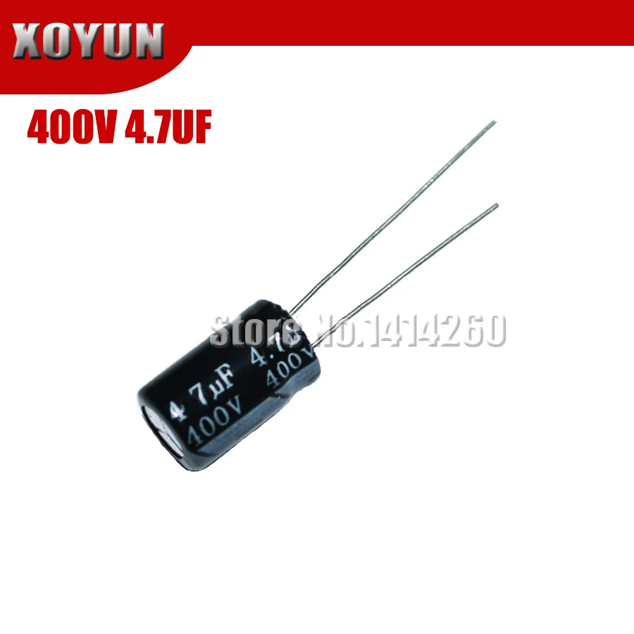 

20pcs/lot Higt quality 400V4.7UF 8*12mm 4.7UF 400V 8*12 Electrolytic capacitor