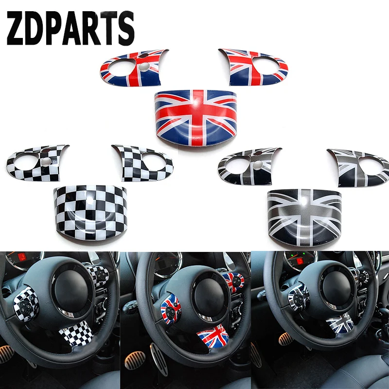 Lenkrad Aufkleber Sticker Emblem Flage DESIGN 4 für MINI Cooper S R50 R53