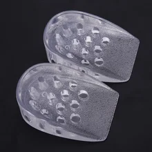 3 см подушка для поддержки пятки, гелевая силиконовая ударная подушка, ортопедическая стелька, Подошвенная обувь, подушечки, Подушечка Для пятки, стельки, массажер, вставка