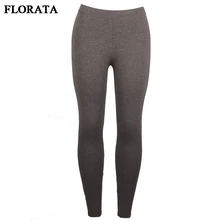 FLORATA USPS Dropship Women Lady Activewear Dark Grey Slim Leggings Summer Autumn Trouser Pants Elastic