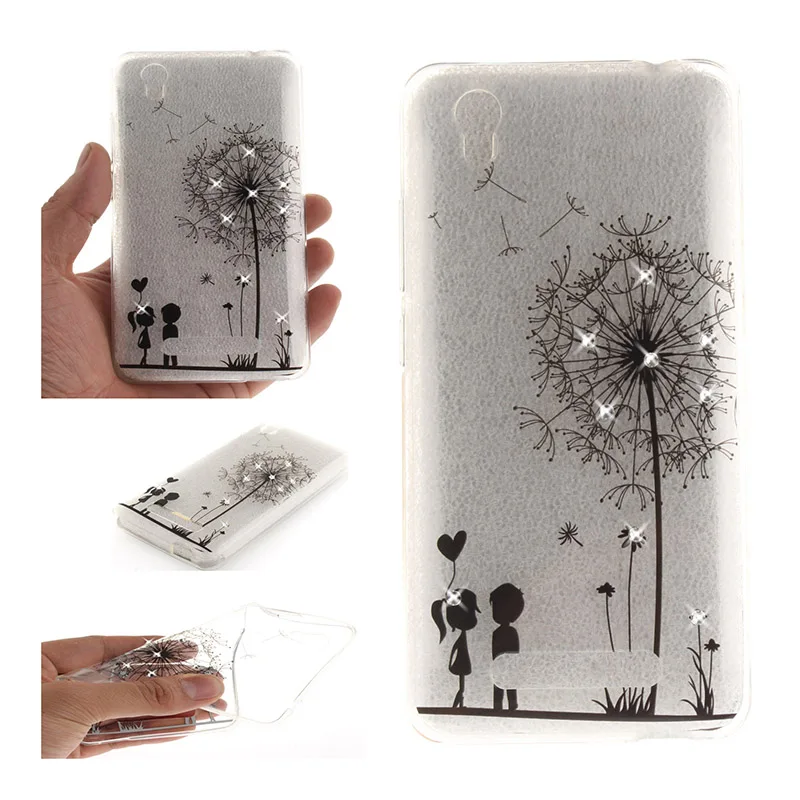Soft TPU Phone Case For ZTE Blade X3 T620,KeFo Bling Rhinestone Silicone For ZTE Blade A452 Q519T Blade D2 Blade T620 5.0 inch Cover (4)