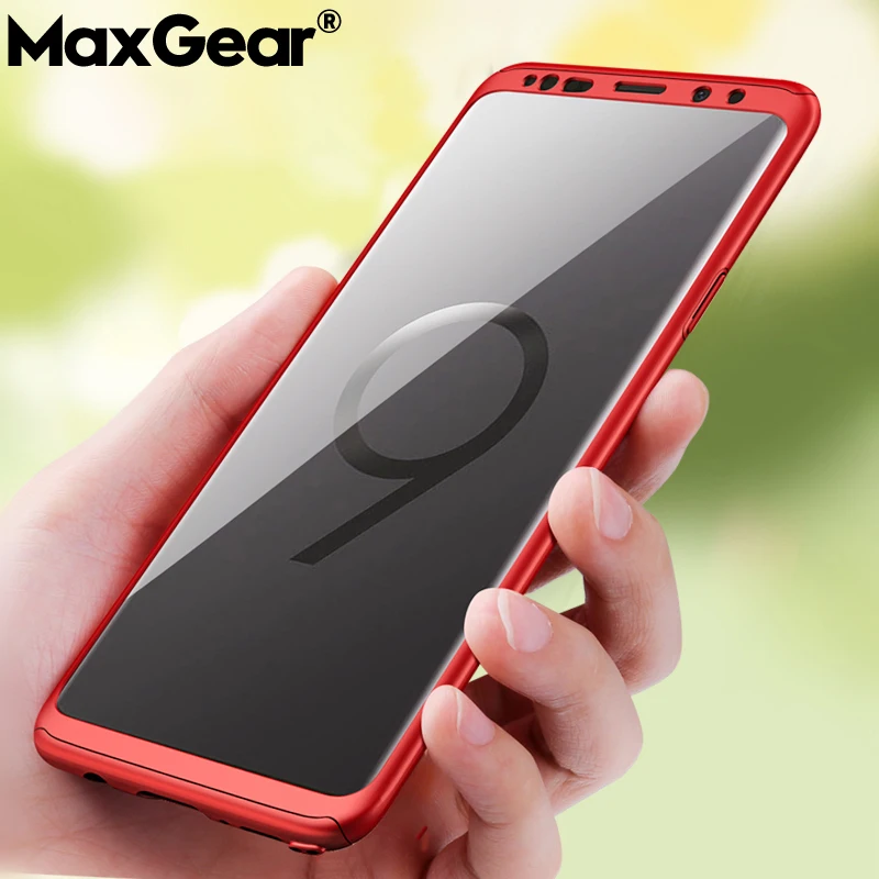 MaxGear 360 Полный чехол противоударный для телефона Samsung S20 Ultra S9 S8 Plus защитный S6 S7 Edge