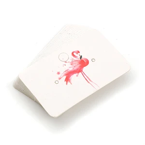 50 шт. 5x3 см прямоугольные Цветочные листья Фламинго шаблон бумажные бирки ювелирные изделия серьги дисплей карты бирки для одежды аксессуар - Color: 6
