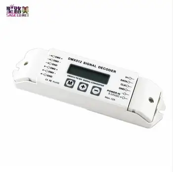 

BC-820 DC5V-24V DMX to SPI Signal Decoder convertor DMX512 Controller for LPD6803 8806 WS2811/ 2801 WS2812B 9813 led pixel light