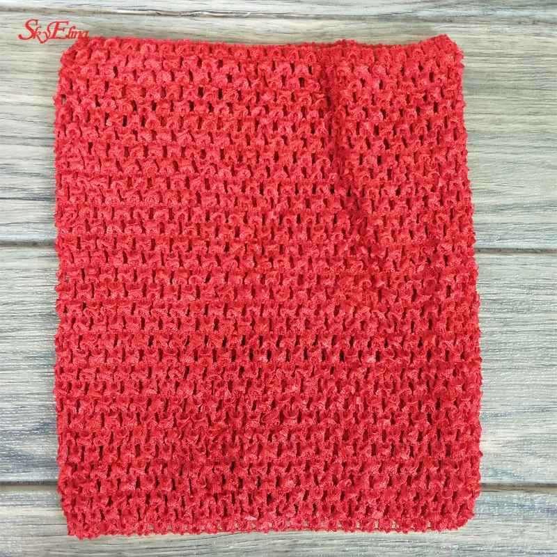23  20cm Handmade Children Elastic Chest Wrap Baby Tulle skirt Girl Crochet Tutu Tube Tops Wide For Sewing Knitted skirt 5z (58)