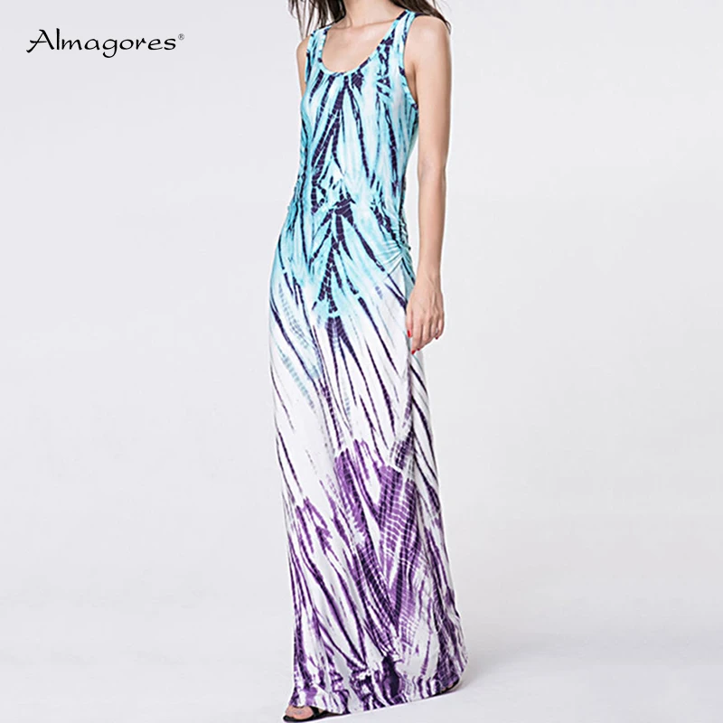 Almagores 2018 Новый стиль летнее платье Для женщин Сексуальная рукавов Bodycon Vestidos