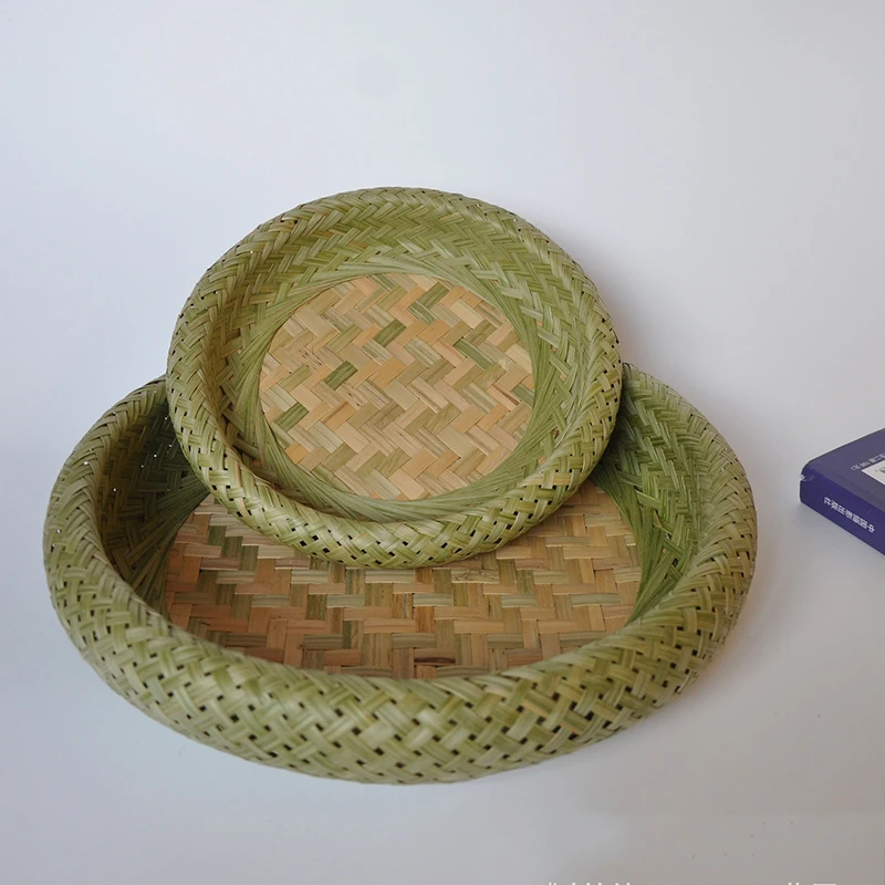 الخيزران لوحة اليدوية سلة تخزين منسوجة البقالة صندوق تخزين مستدير أطباق فاكهه وجبات خفيفة منظم سطح المكتب تجفيف مجرود قفص الخيزران لوحة اليدوية سلة تخزين منسوجة البقالة صندوق تخزين مستدير أطباق فاكهه وجبات خفيفة منظم سطح المكتب تجفيف مجرود قفص