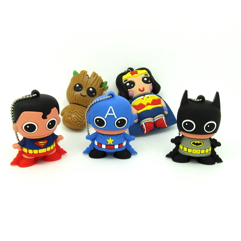 6-2017-hot-Cartoon-Super-heros-usb-flash-drive-Wonder-Woman-Groot-Batman-Superman-Pen-drive-Memory