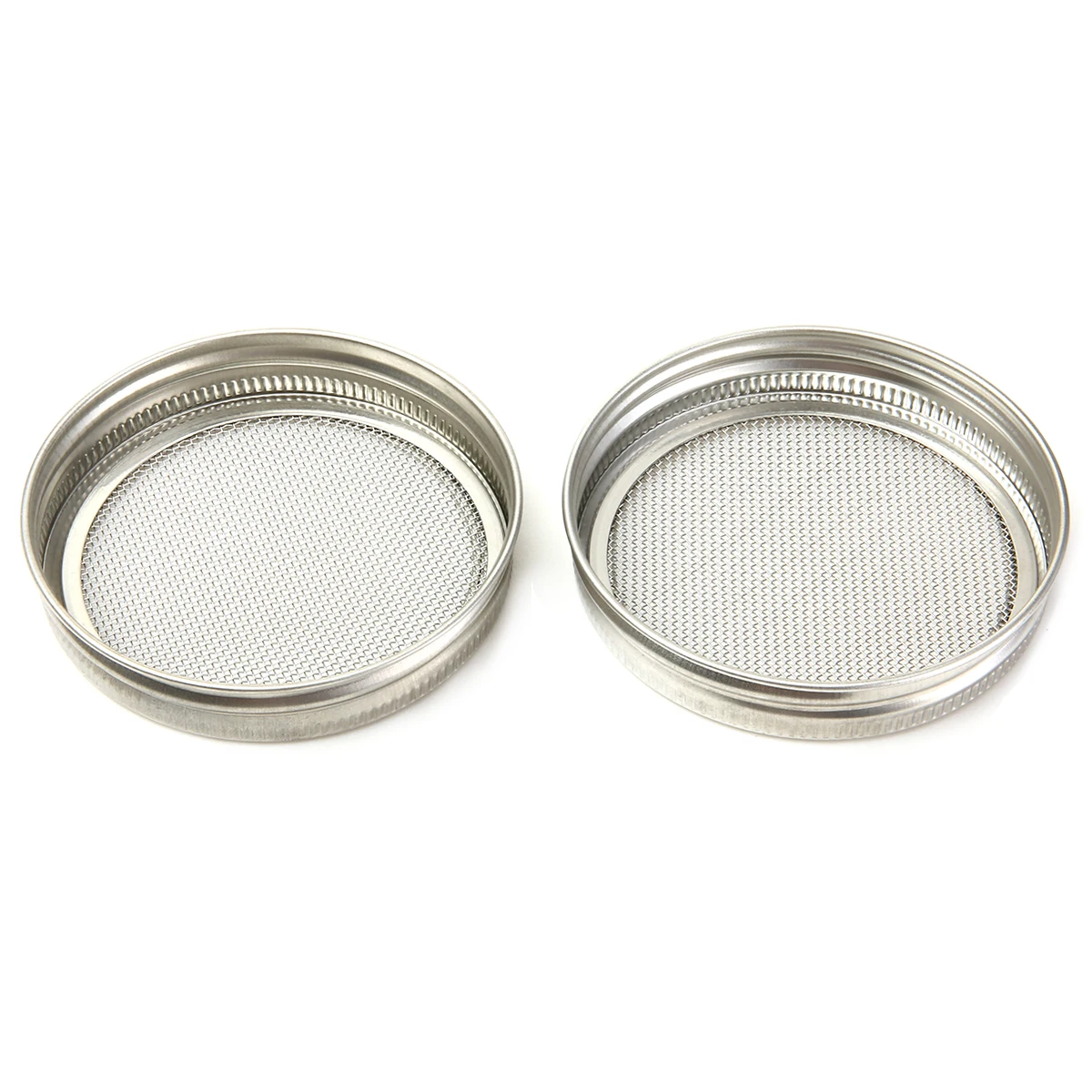 2Pcs/lot Round Tea Stainless Steel Strainer Filter Net Sprouting Lids