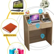 Простой современный супермаркет Касса, барный стол, небольшой салон красоты, стойка регистрации, магазин одежды, стойка регистрации