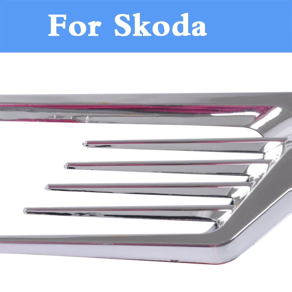 

New Stylish Cool Car stying Hole Intake Duct Flow Grille Sticker for Skoda Citigo Fabia RS Octavia Octavia RS Rapid Superb Yeti