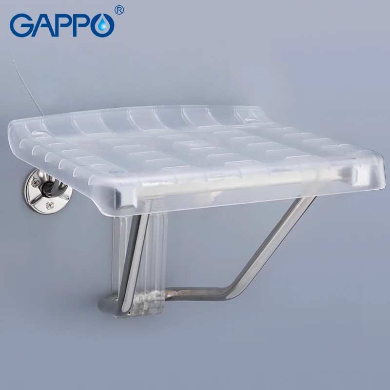 GAPPO настенный Сиденье для душа Ванная комната складной стул ABS пластик и нержавеющая сталь для ванной скамейке настенный душ
