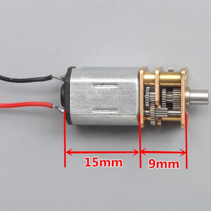 

High Quality Steel Gear N20 Mini Precision DC Geared Motor D-Axis Speed Reduction Motor 5V Gear Motor 47rpm/Min Gear Motor Worm