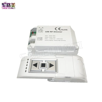 

DM014 High Voltage AC90V-240V LED RF Dimmer 1CH Trailing Edge Dimming 3Key with Remote LED RF Controller for single led lamp