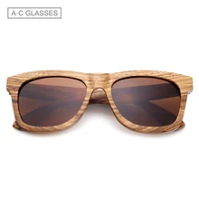 Sunyea Design Zebra wood Sunglasses Classic Bamboo Wooden Sunglasses Natural Men Women Retro Wood glasses Eyewear M16BM01