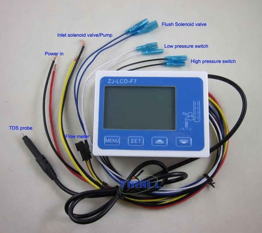 ZJ-lcd-F7 расходомер цифровой фильтр дисплея контроллер ЖК-дисплей для RO фильтр для воды машины